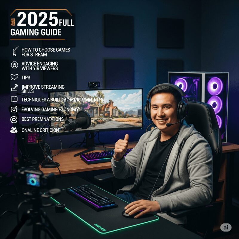 Как стать успешным игровым стримером в Казахстане: Полное руководство