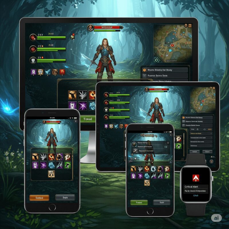 Адаптивный дизайн интерфейса игры для разных экранов