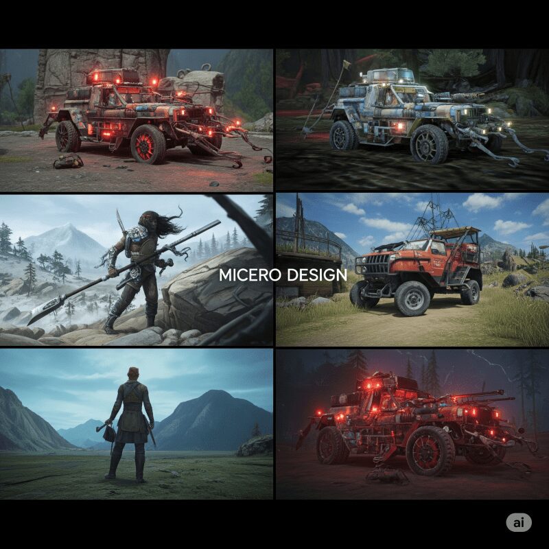 Сравнение элементов микродизайна в разных играх