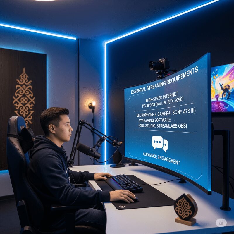 Что нужно для старта стримов онлайн игр в Казахстане в 2026 году Что нужно для старта стримов онлайн игр в Казахстане в 2026 году