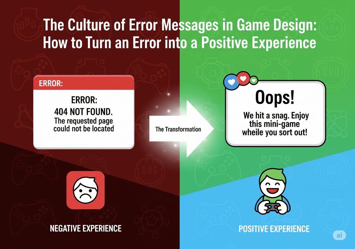 Культура error-сообщений в геймдизайне: как превратить ошибку в позитивный опыт