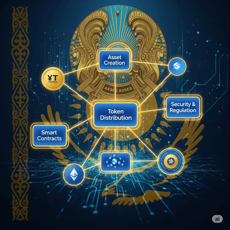 Токеномика в Казахстане - схема построения цифровых активов