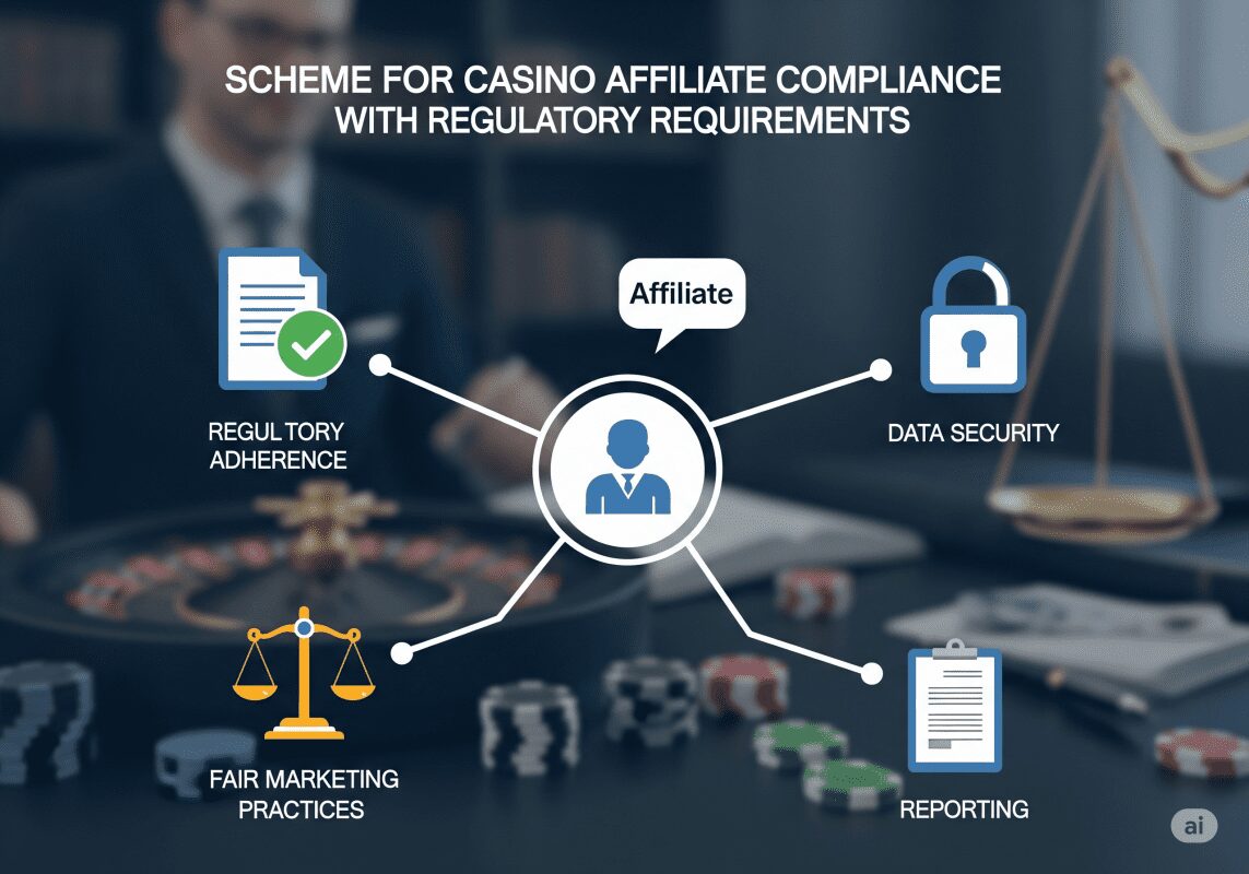 Схема соблюдения нормативных требований партнерами казино