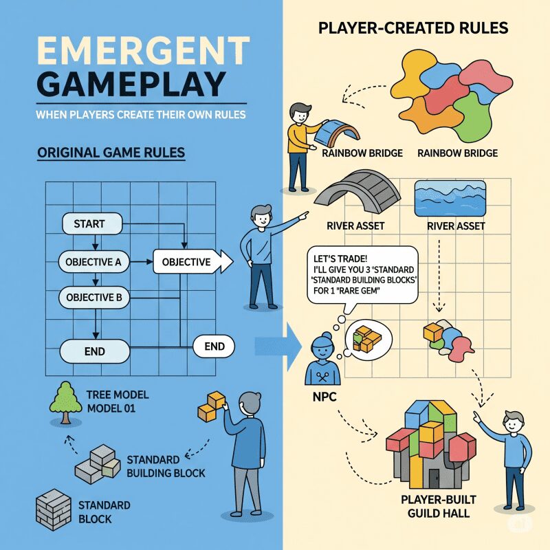 Эмерджентный геймплей: когда игроки создают собственные правила