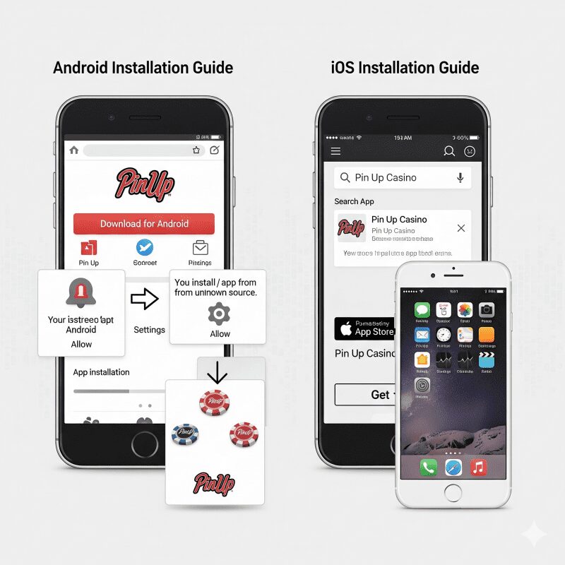 Руководство по установке Pin Up казино на Android и iOS устройства