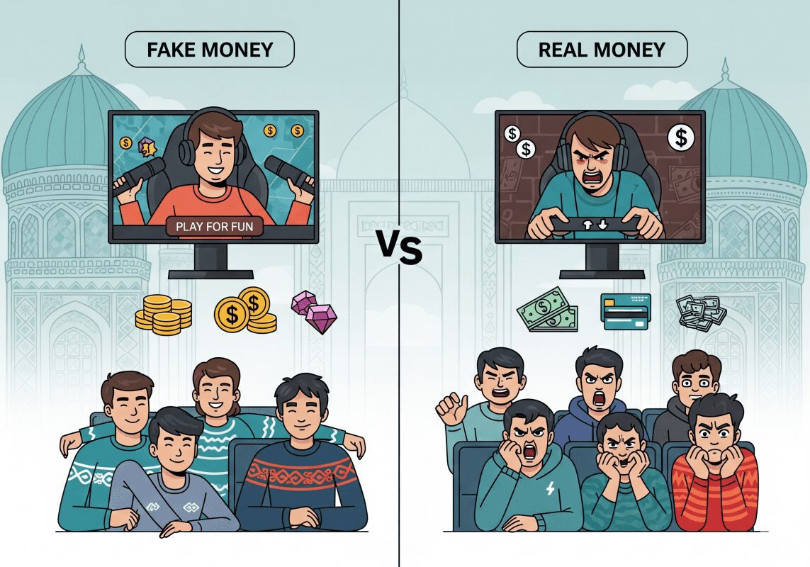 Fake Money vs Real Money стримы: как они влияют на аудиторию в Казахстане