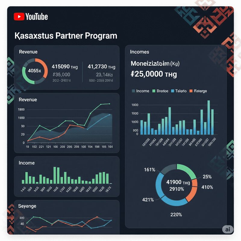 Статистика доходов YouTube Partner Program в Казахстане