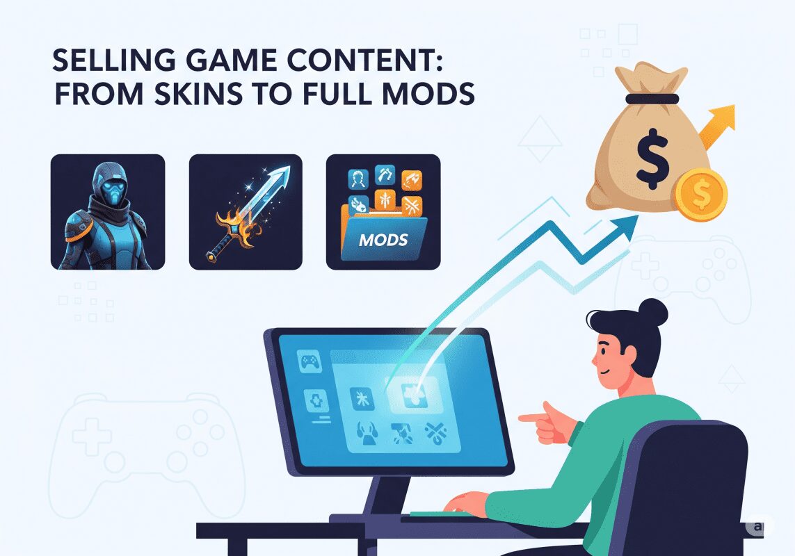 Продажа игрового контента в Казахстане: от скинов до полных модов