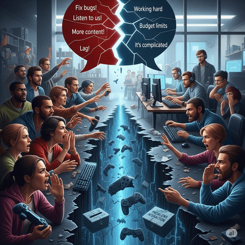 Проблемы взаимодействия игроков и разработчиков