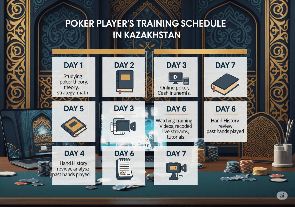 График тренировок покериста в Казахстане