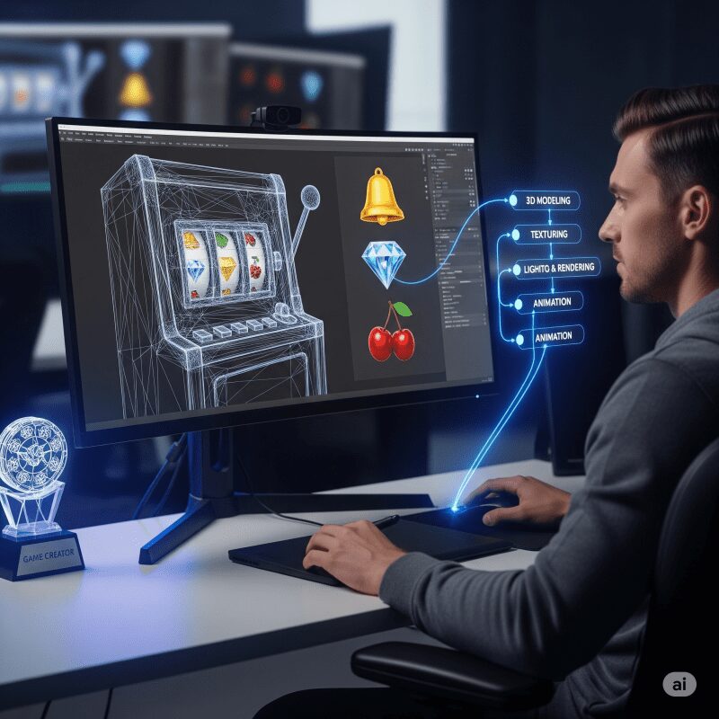 Процесс создания 3D-графики для игровых слотов