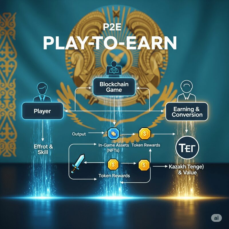 P2E игры Казахстан схема заработка