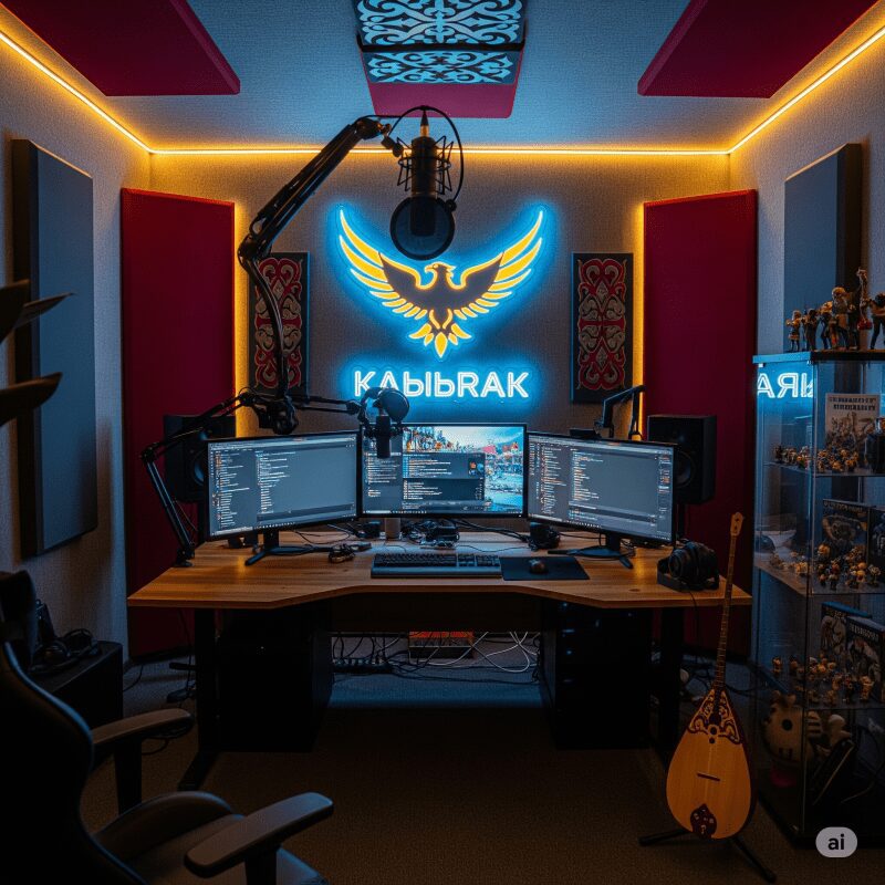 профессиональная звуковая студия стримера в Казахстане