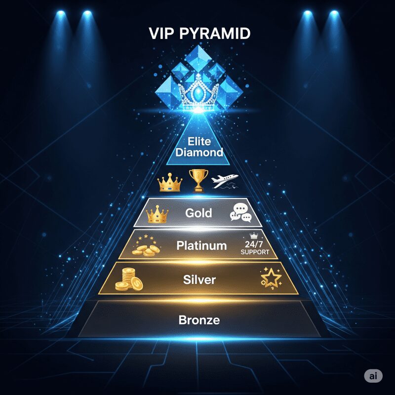 Пирамида VIP-уровней в онлайн казино
