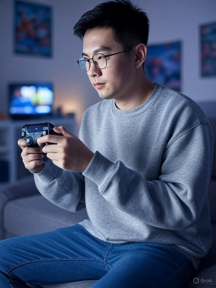 Модератор онлайн игр за работой в игровом чате