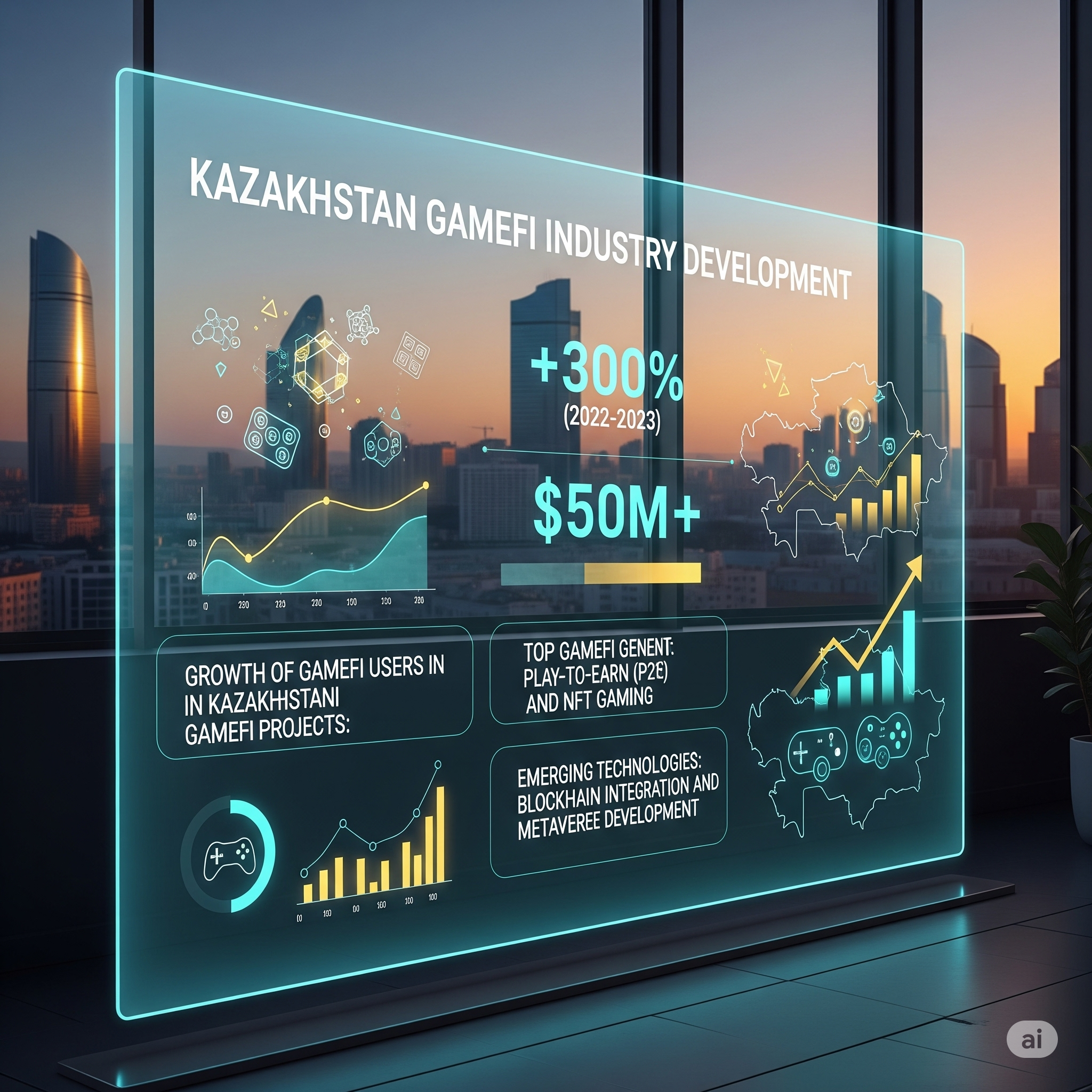 Статистика развития GameFi индустрии в Казахстане