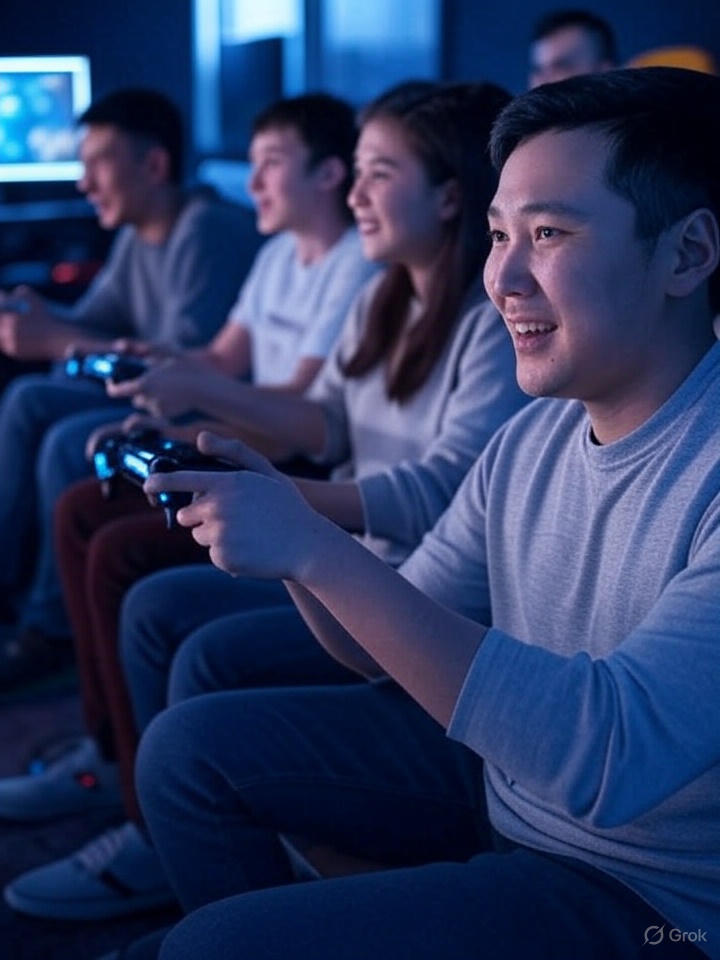 Казахстанские геймеры играют в различные игры с эмерджентным геймплеем