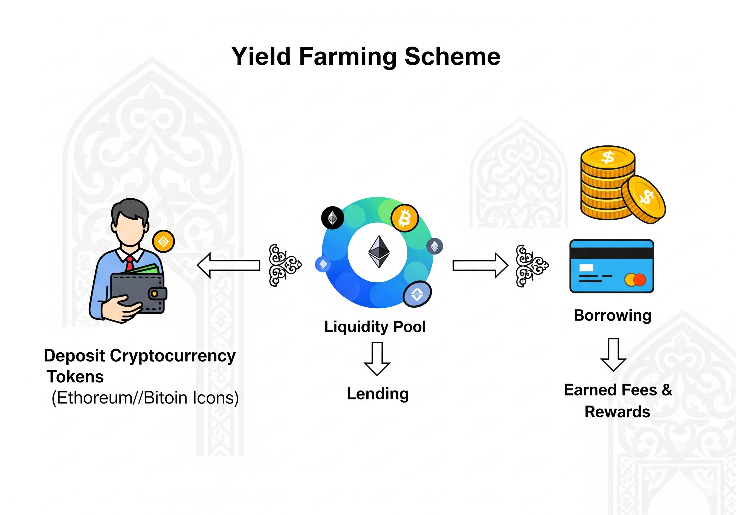 Схема работы Yield Farming в Казахстане