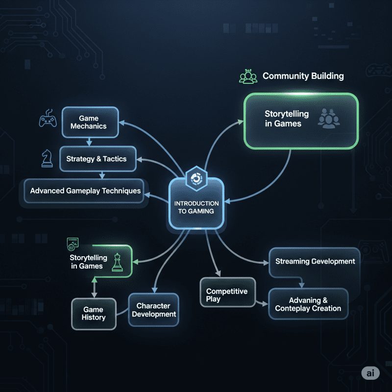 Пример структуры обучающего курса по играм