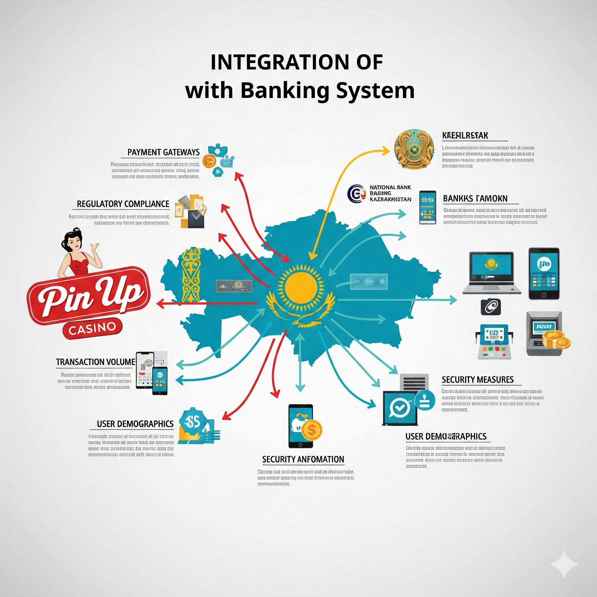 Анализ интеграции Pin Up казино с банковской системой Казахстана