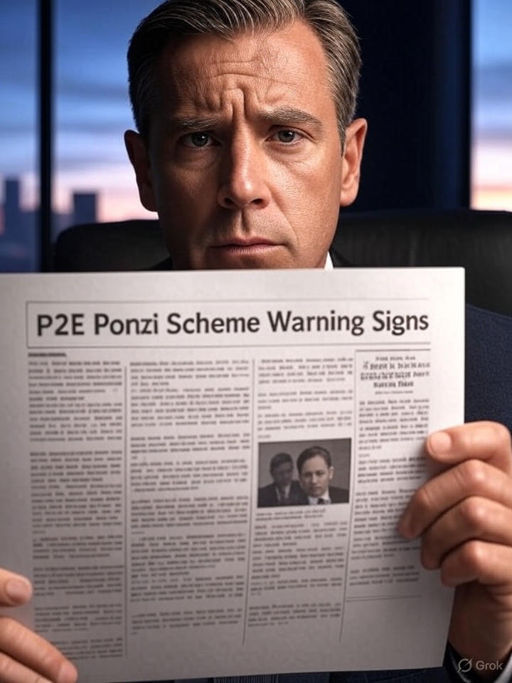 Предупреждающие признаки P2E Ponzi-схем