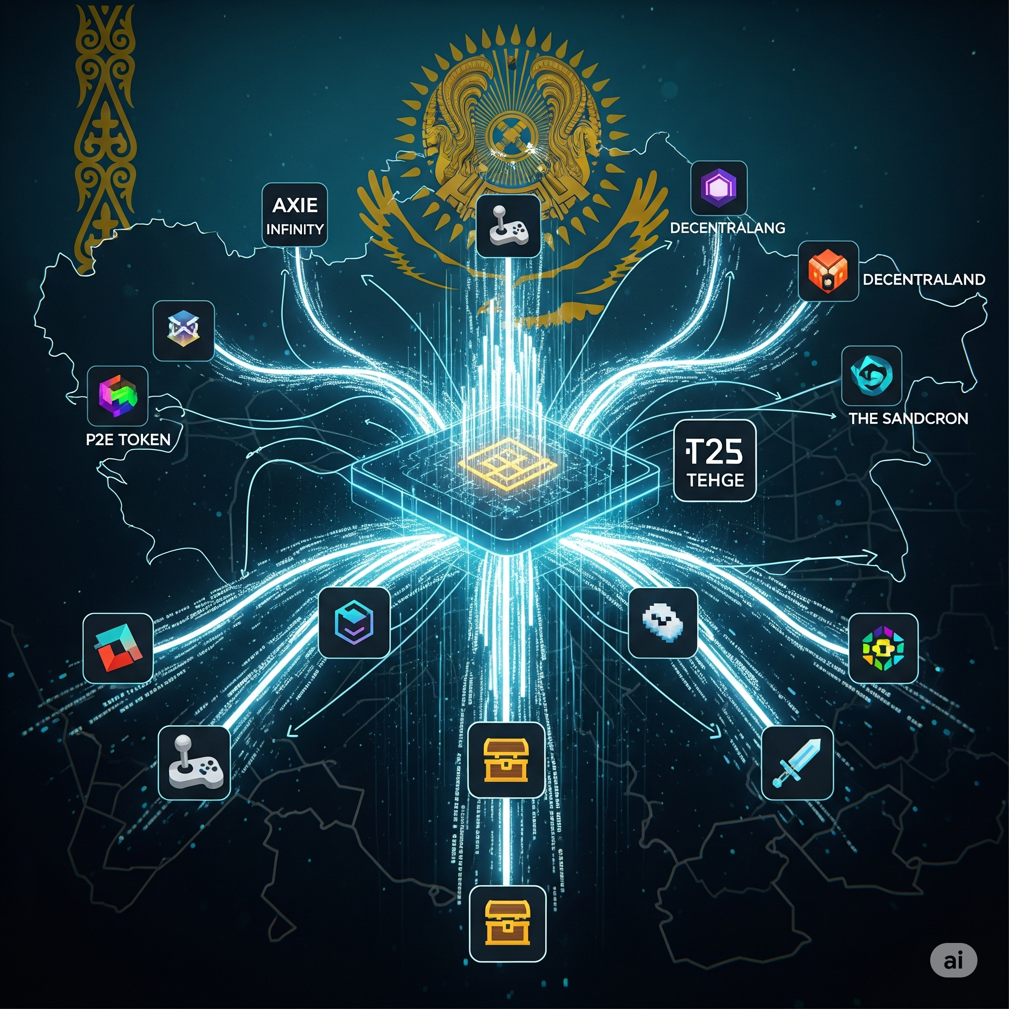 Криптобиржи Казахстан P2E токены