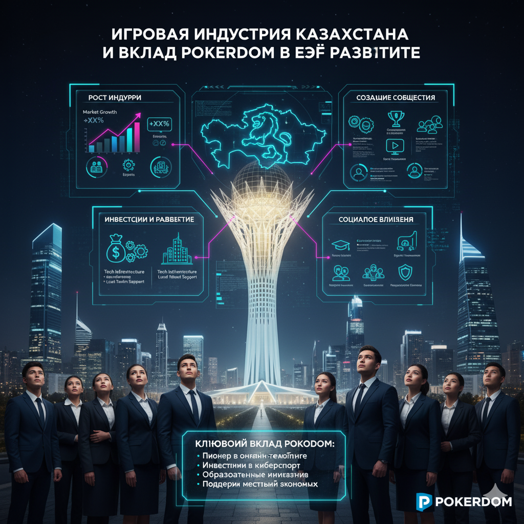 Игровая индустрия Казахстана и вклад Pokerdom в её развитие