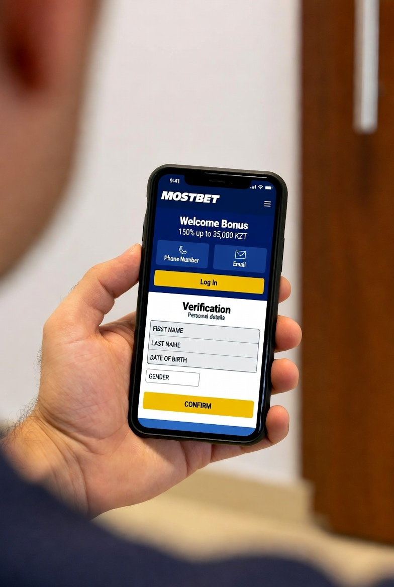 Интерфейс мобильного приложения Мостбет на смартфоне